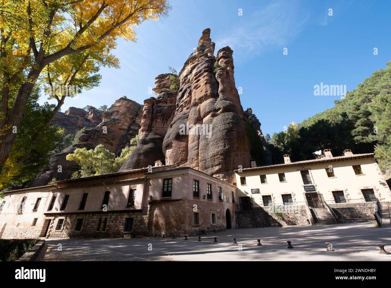 Sanctuary of the Virgen de la Hoz (13th century) , Alto Tajo natural ...