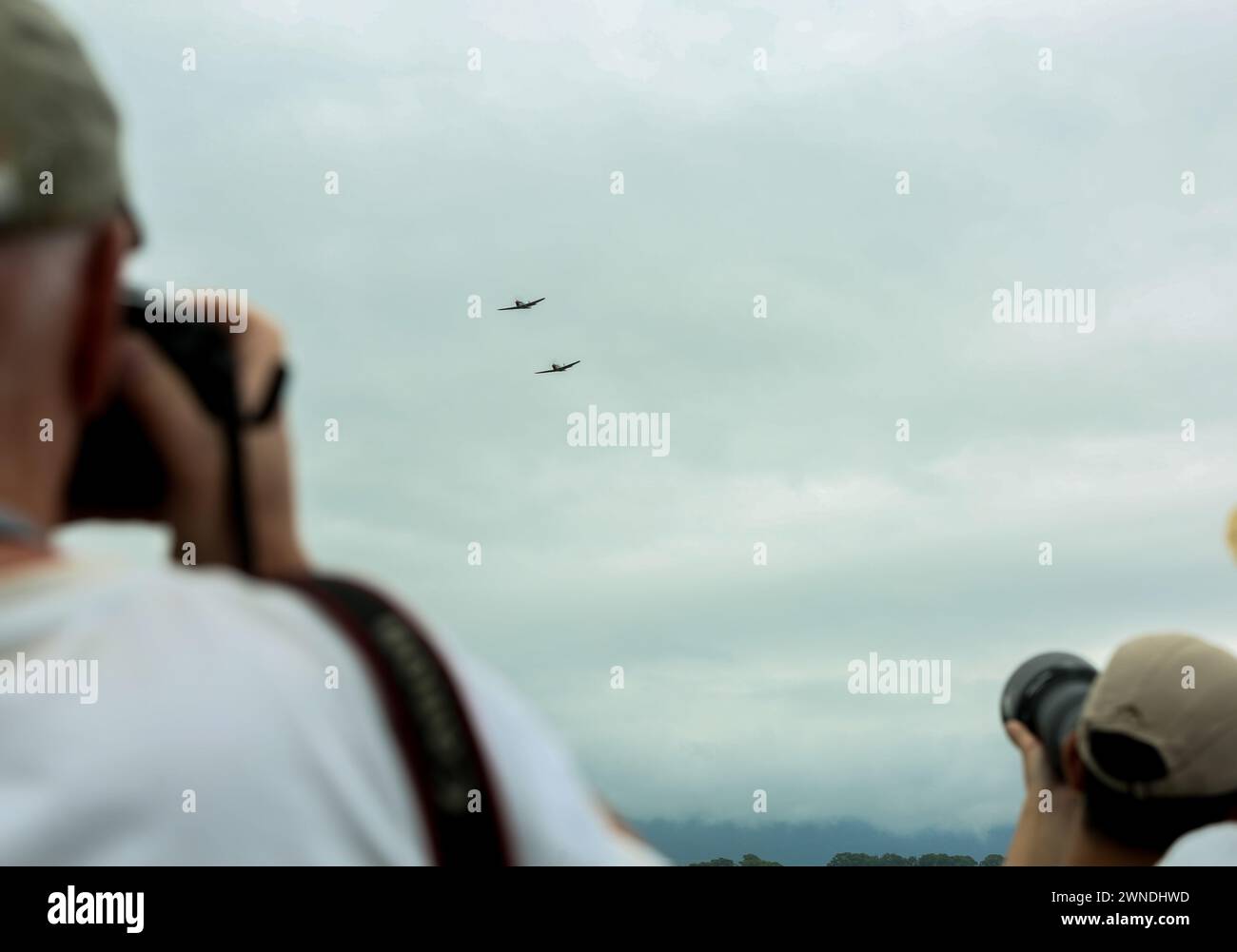 Sydney, Australia. 2nd Mar, 2025. People take photos during the Airshow