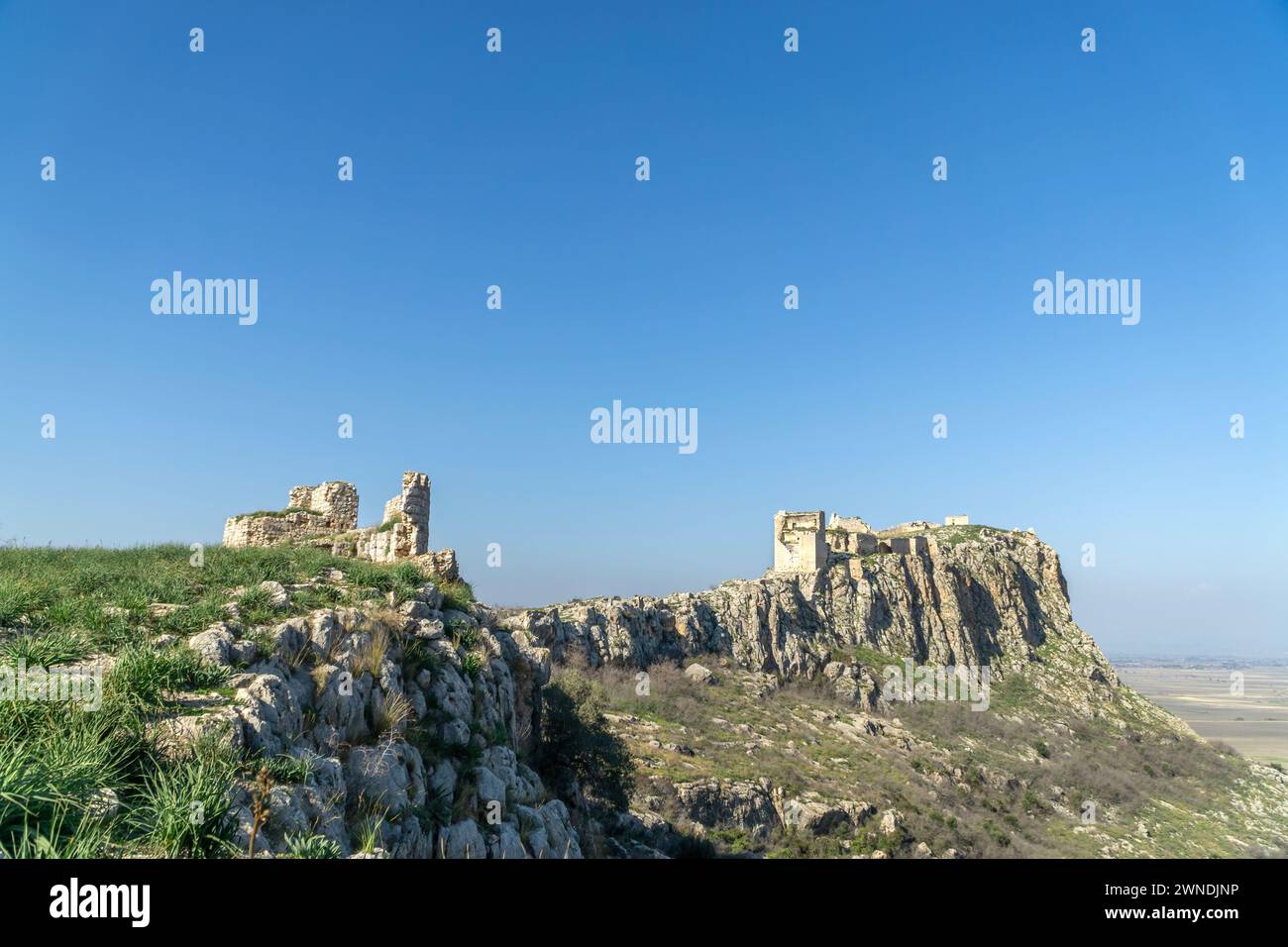 Ruins Of Anavarza Castle, Adana, Turkey Stock Photo