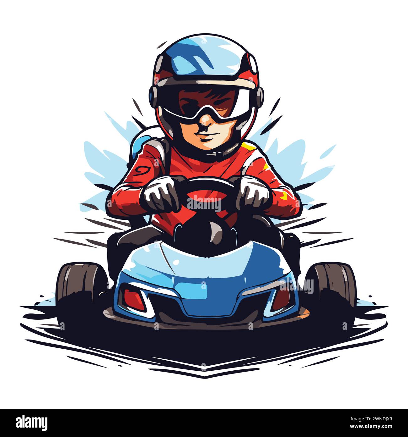 Cartoon Racing Driver Race drivers Stock Vector Images - Alamy