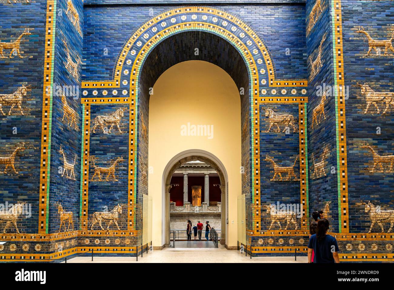 Babylon Isthar gate, Pergamon Museum, Museum Island. Berlin, Germany, Europe, West Europe. Stock Photo