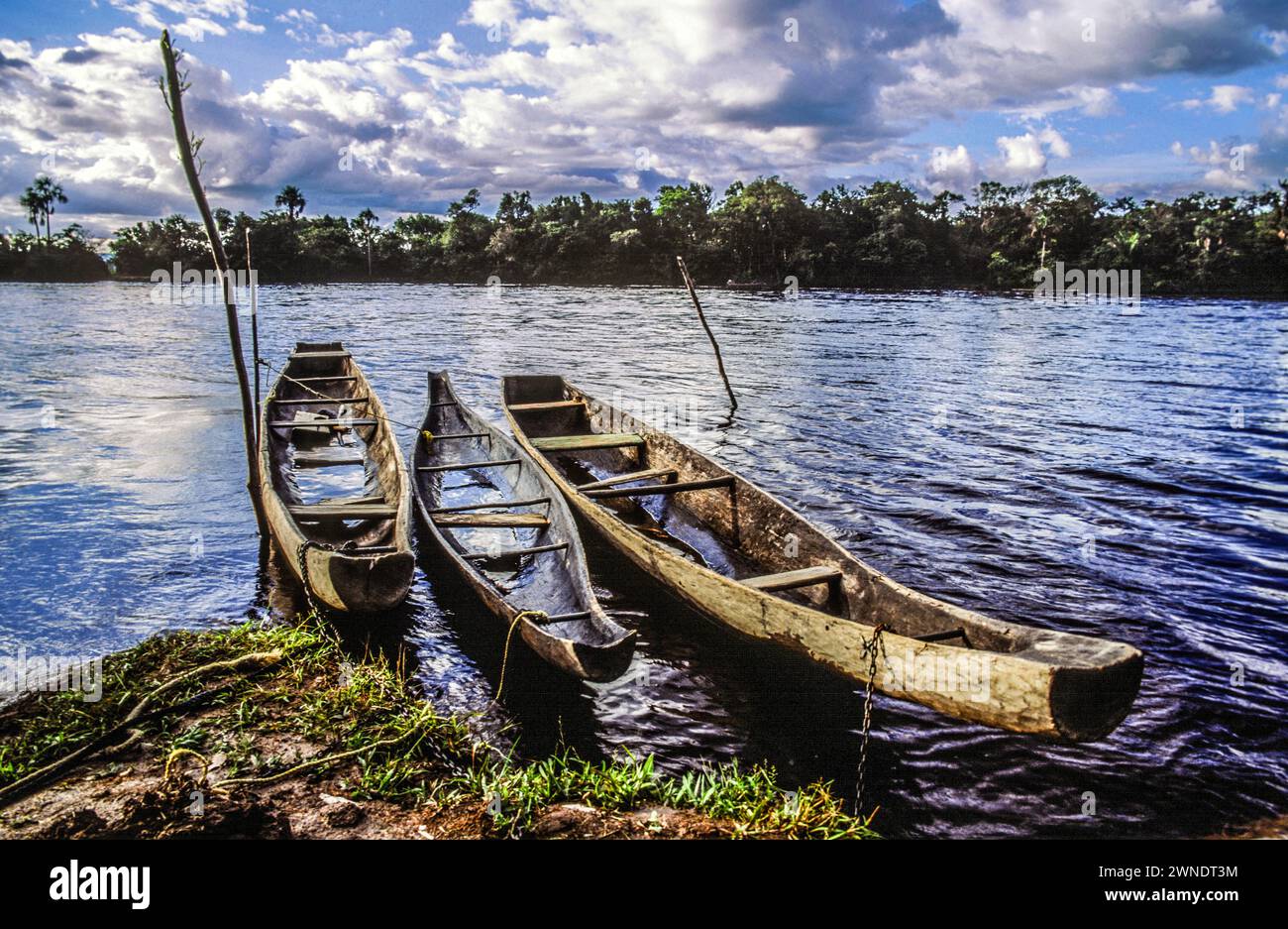 Rapidos de Mayupa. Rio Carrao.Laguna de Canaima. Canaima National Park ...
