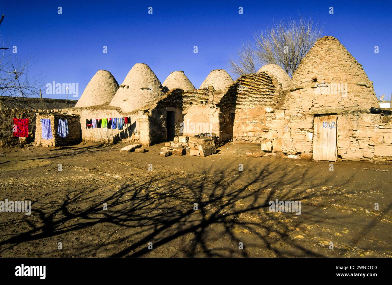 Beehive houses. Harran.Southeastern Anatolia.Turkey. Stock Photo