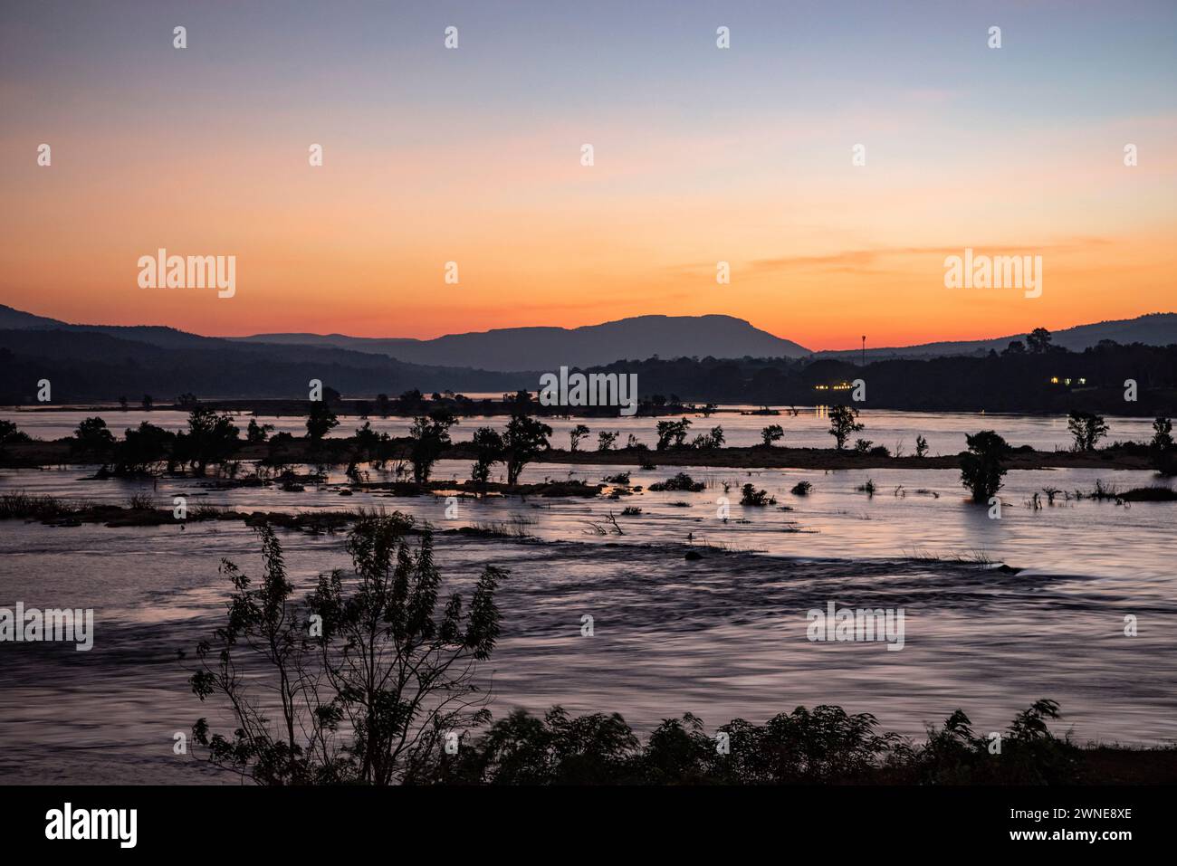 Sunrise confluence mekong river hi-res stock photography and images - Alamy