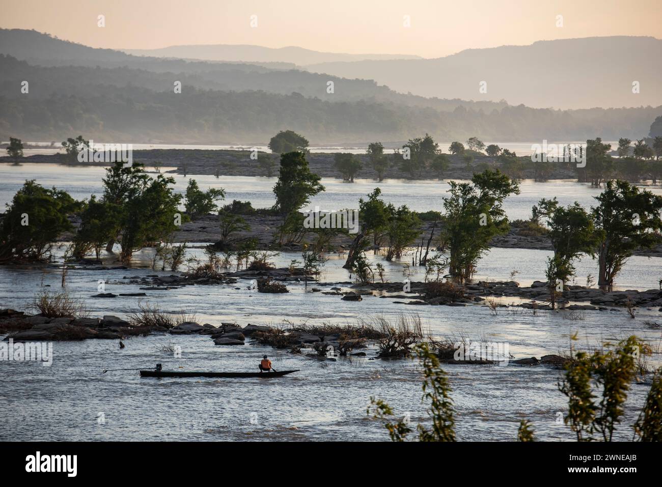 Sunrise confluence mekong river hi-res stock photography and images - Alamy