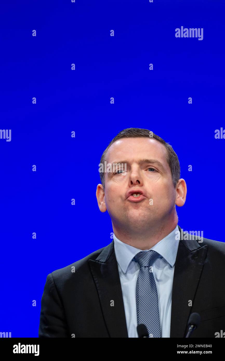 Scottish Conservatives Roles Scottish Conservative leader Douglas Ross speaking during the Scottish ...