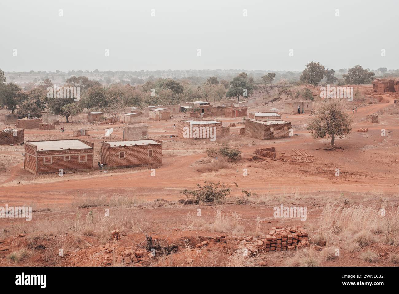 Ouagadougou, Burkina Faso. December 2017. Typical agricultural village near the capital Stock Photo