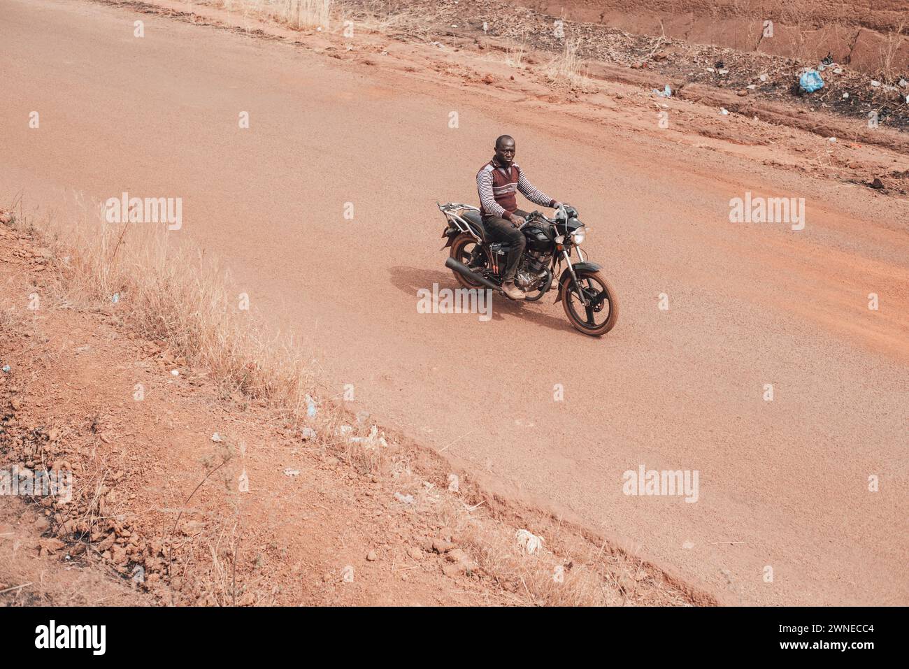 Ouagadougou, Burkina Faso. December 2017. Means of transport and mobility in the sub-Saharan country Stock Photo
