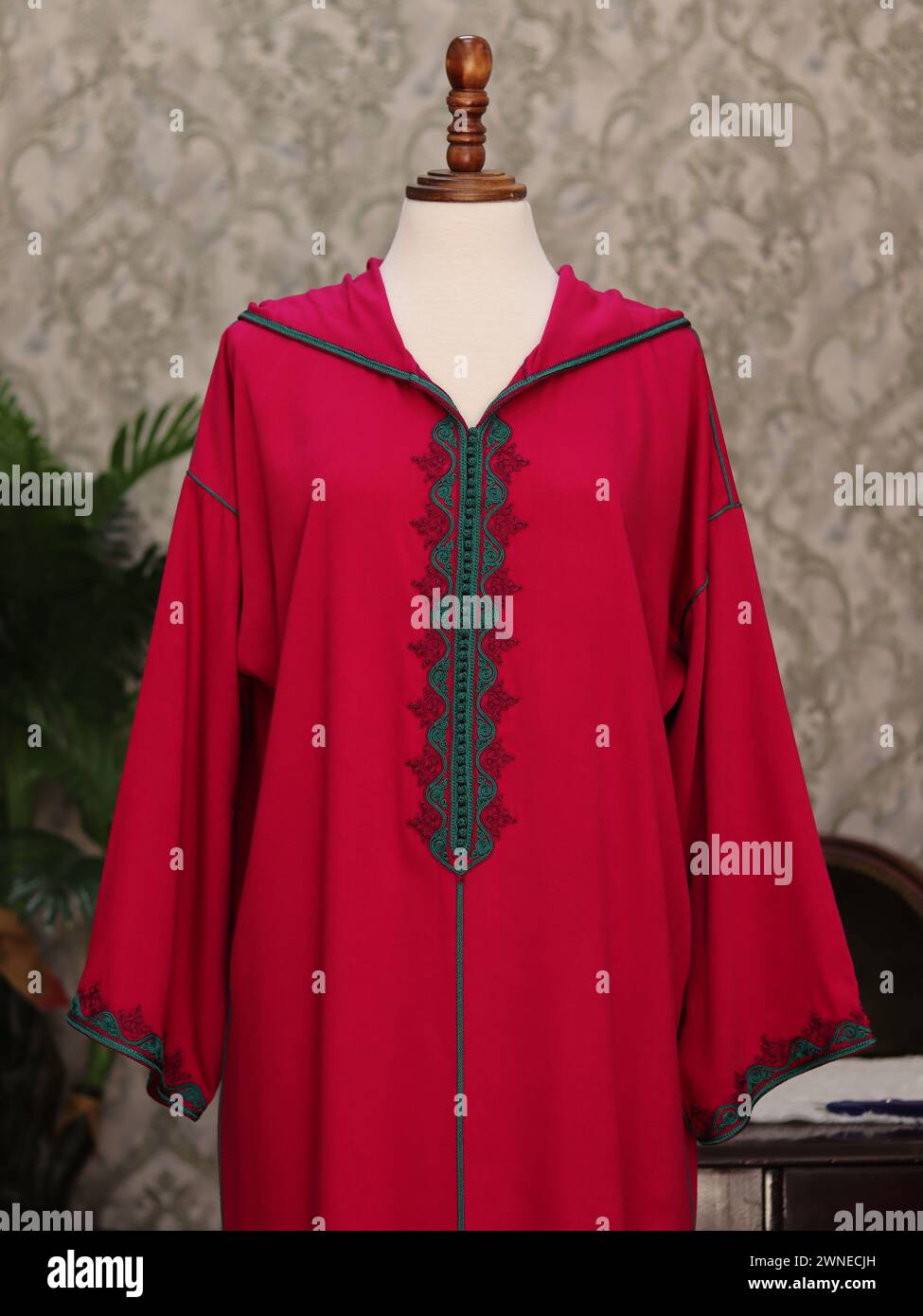 Moroccan Robe Traditional Moroccan djellaba, hand-stitched Stock Photo - Alamy