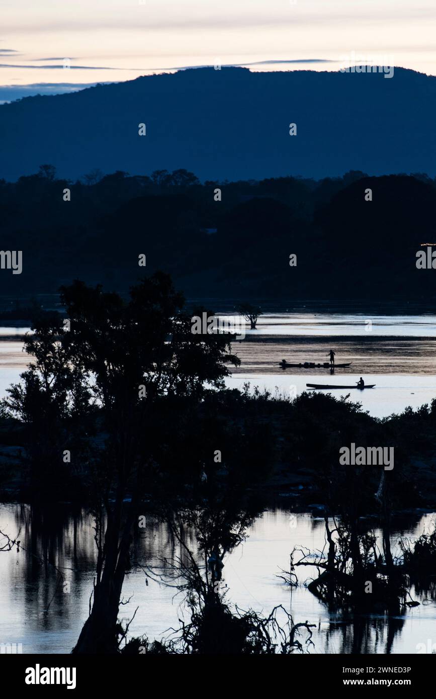 Sunrise confluence mekong river hi-res stock photography and images - Alamy