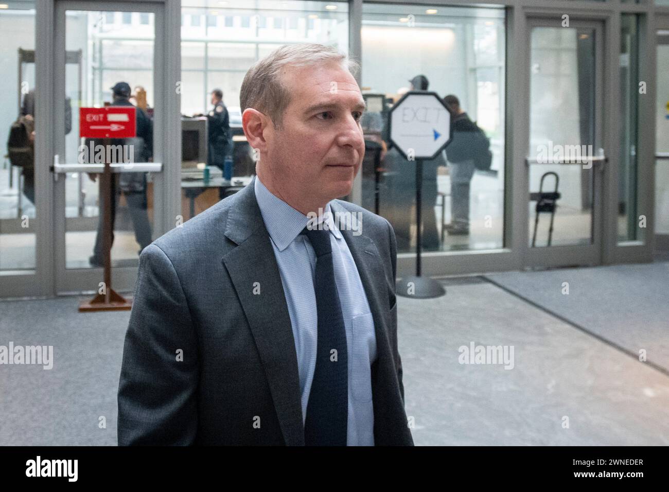 Washington, United States. 30th Jan, 2024. Biden family business associate Eric Schwerin arrives to testify for the impeachment investigation into United States President Joe Biden, at the Thomas P. O'Neill Jr. House Office Building in Washington, DC, USA, on January 30, 2024. Photo by Rod Lamkey/CNP/ABACAPRESS.COM Credit: Abaca Press/Alamy Live News Stock Photo