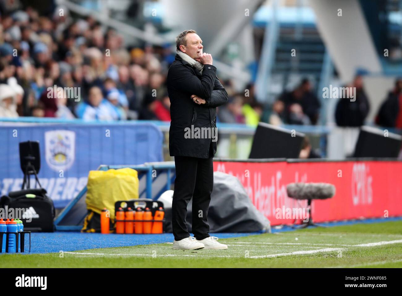 Huddersfield Town's manager André Breitenreiter, looks on during the