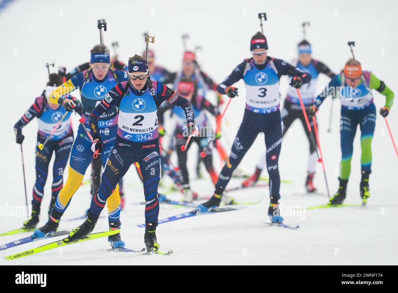 Jpoint Start Oslo 20240302.Justine Braisaz-Bouchet during the World Cup in ...