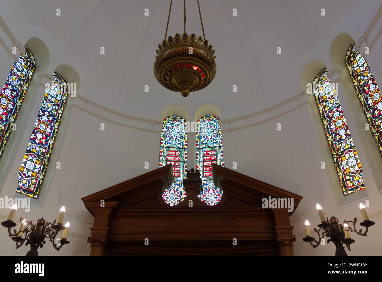 Stained Glass Windows at South African Jewish Museum in Cape Town, South Africa Stock Photo Alamy