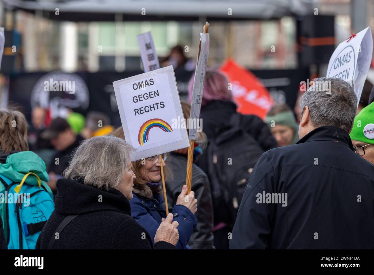 GET ORGANIZED Demonstration gegen Rechtsruck, Ausbeutung und Vereinzelung in Nürnnberg