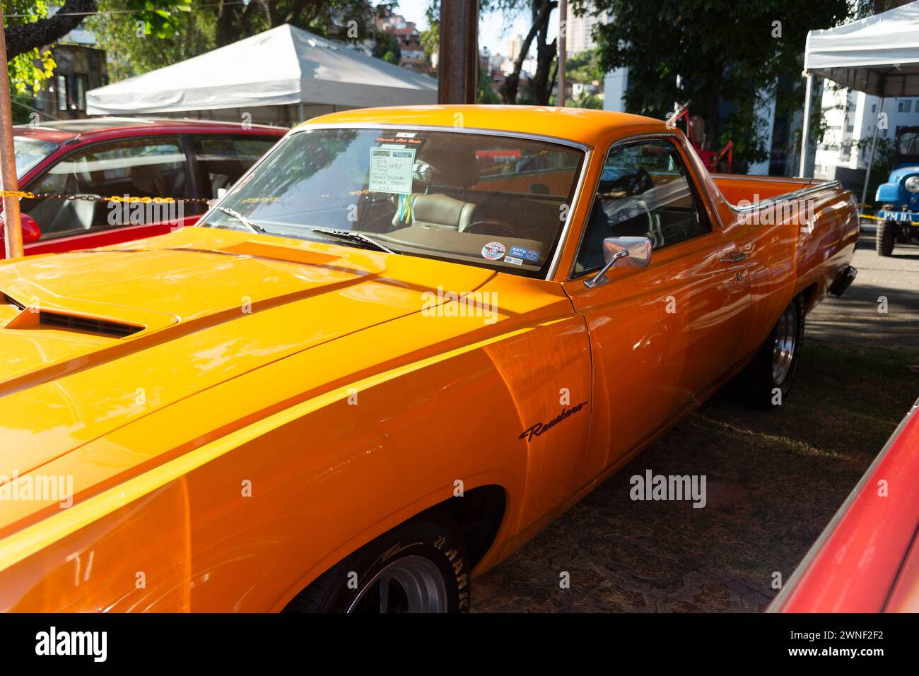 Brazil Ford Ranchero Salvador, Bahia, Brazil - December 02, 2023: A 1970 Ford Ranchero on ...