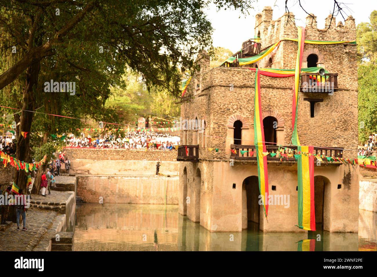 Timkat-Epiphany, is the most important religious holiday for the Coptic Orthodox Church, the baptism of Jesus Stock Photo