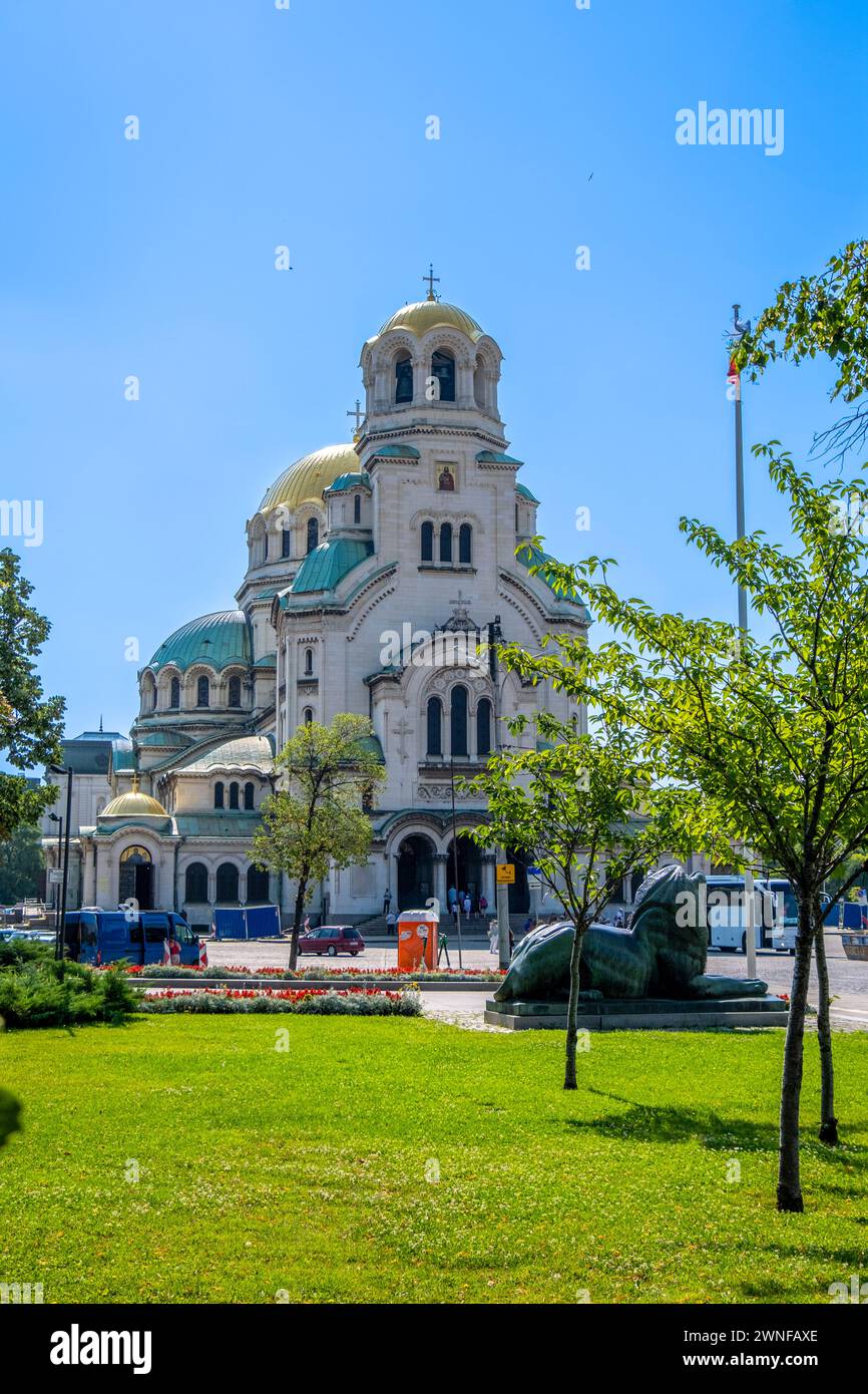 Alexander Nevsky Cathedral. Sofia, Bulgaria, Southeast Europe. Stock Photo
