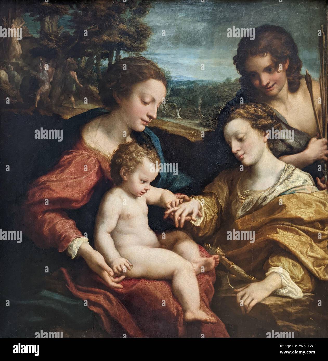 The mystical marriage of saint catherine hi-res stock photography and ...