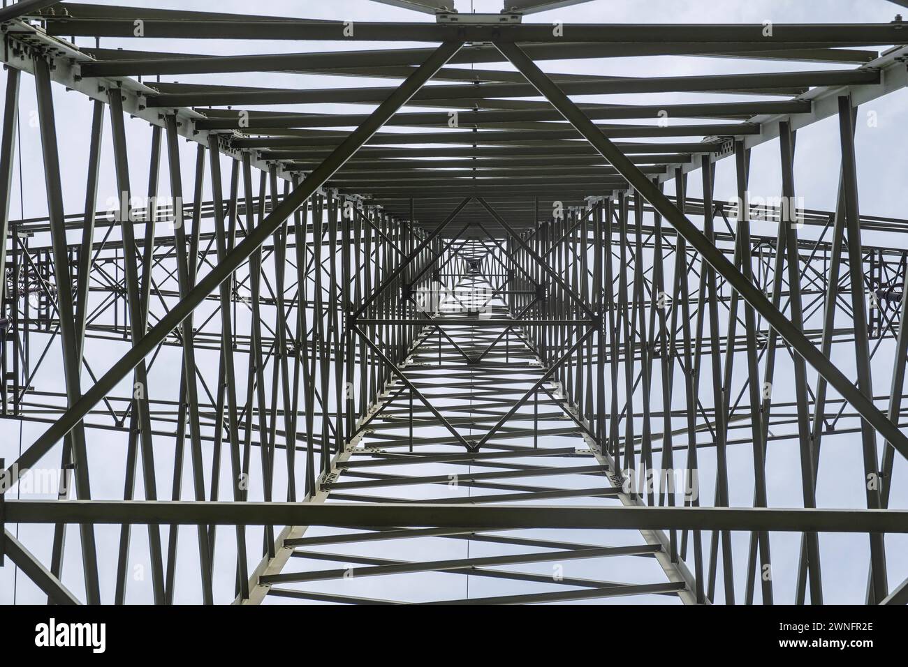 Hochspannungsmast *** High-voltage pylon Nordrhein-Westfalen Deutschland, Germany GMS10879 Stock Photo