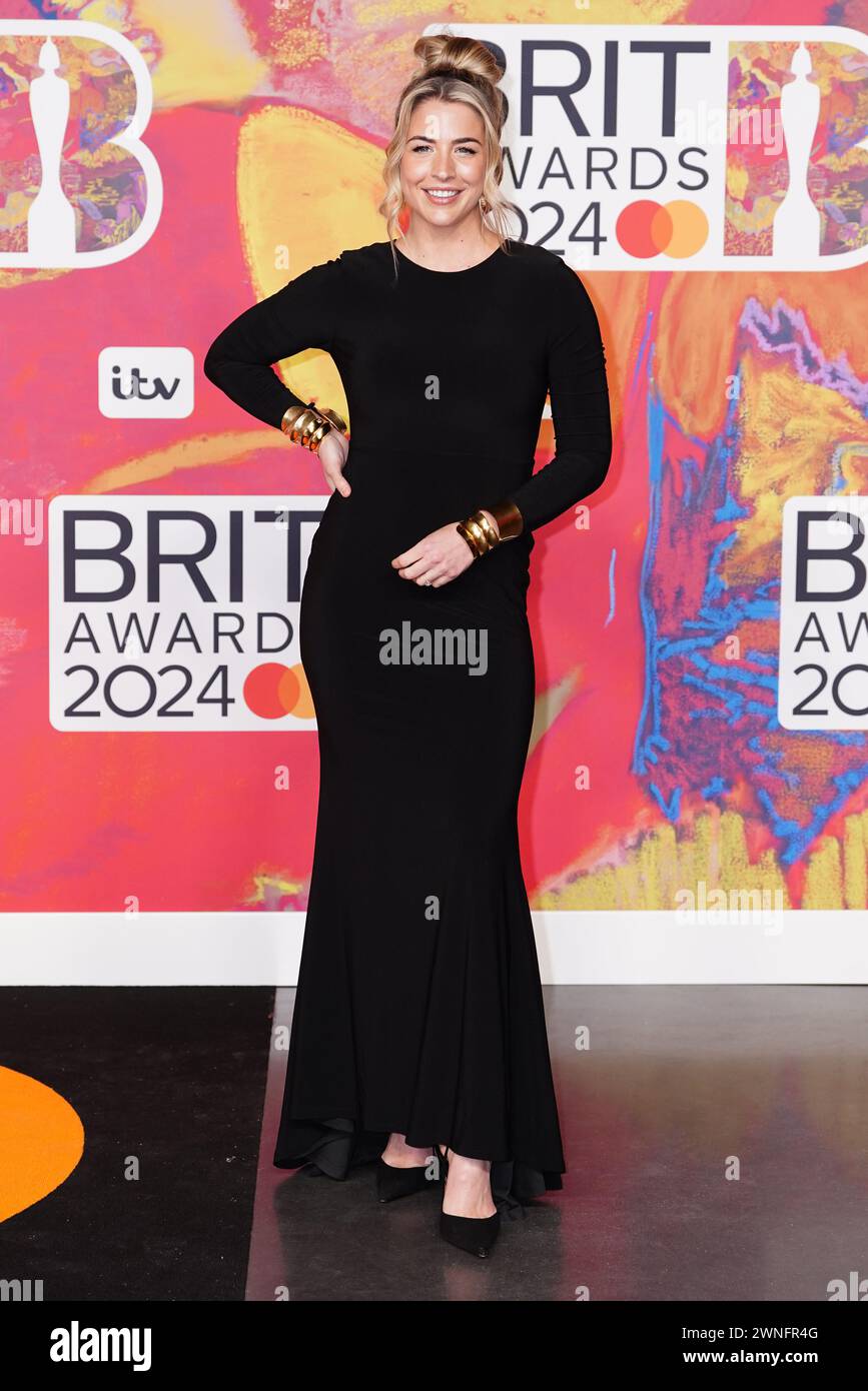 Gemma Atkinson attending the Brit Awards 2024 at the O2 Arena, London. Picture date: Saturday March 2, 2024. Stock Photo