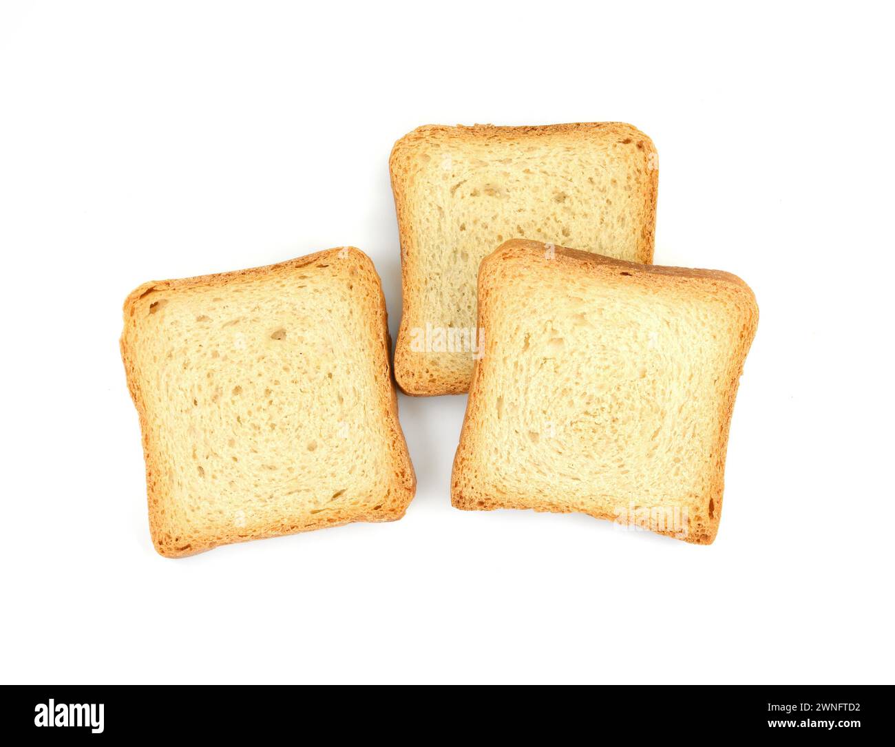 bread slices isolated on white Stock Photo - Alamy