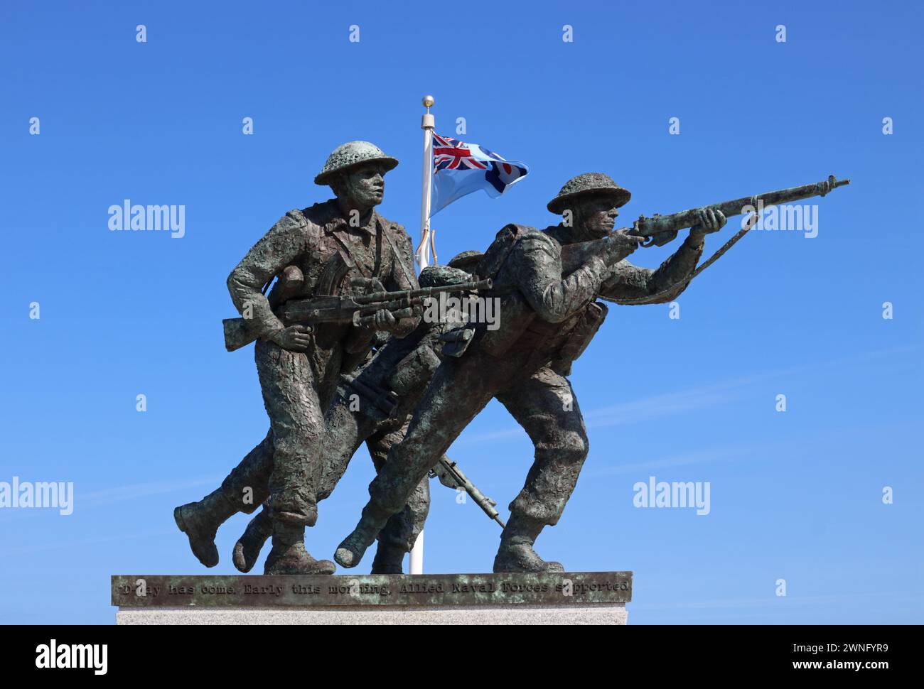 The British Normandy Memorial, Ver-sur-Mer, France remembers those lost on D-Day in WW2. Stock Photo