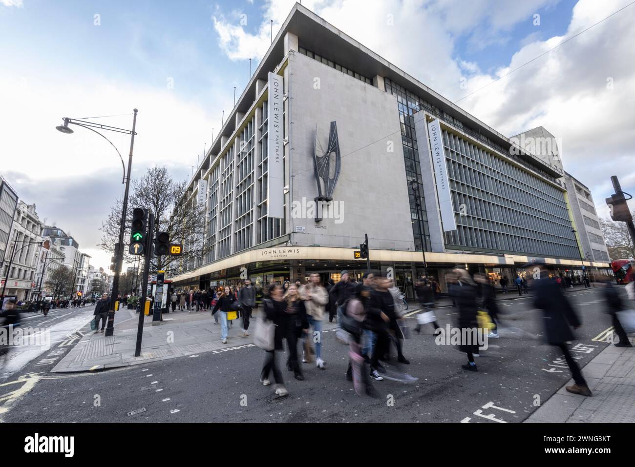 John Lewis flagship department store on Oxford Street, London, England, United Kingdom Stock Photo