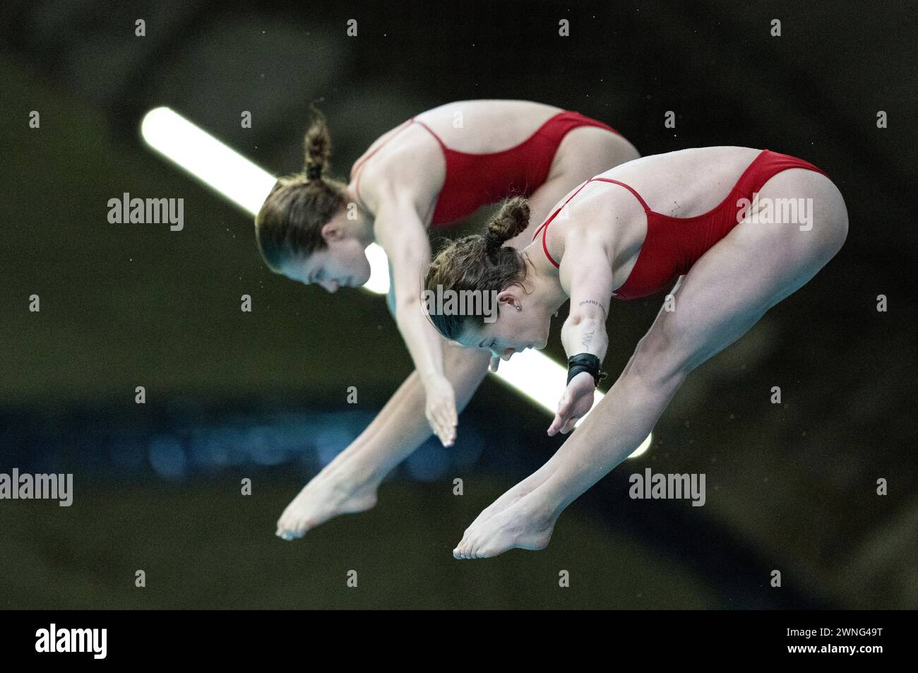 Montreal, Canada. 02nd Mar, 2025. Kate Miller and Caeli McKay of Canada