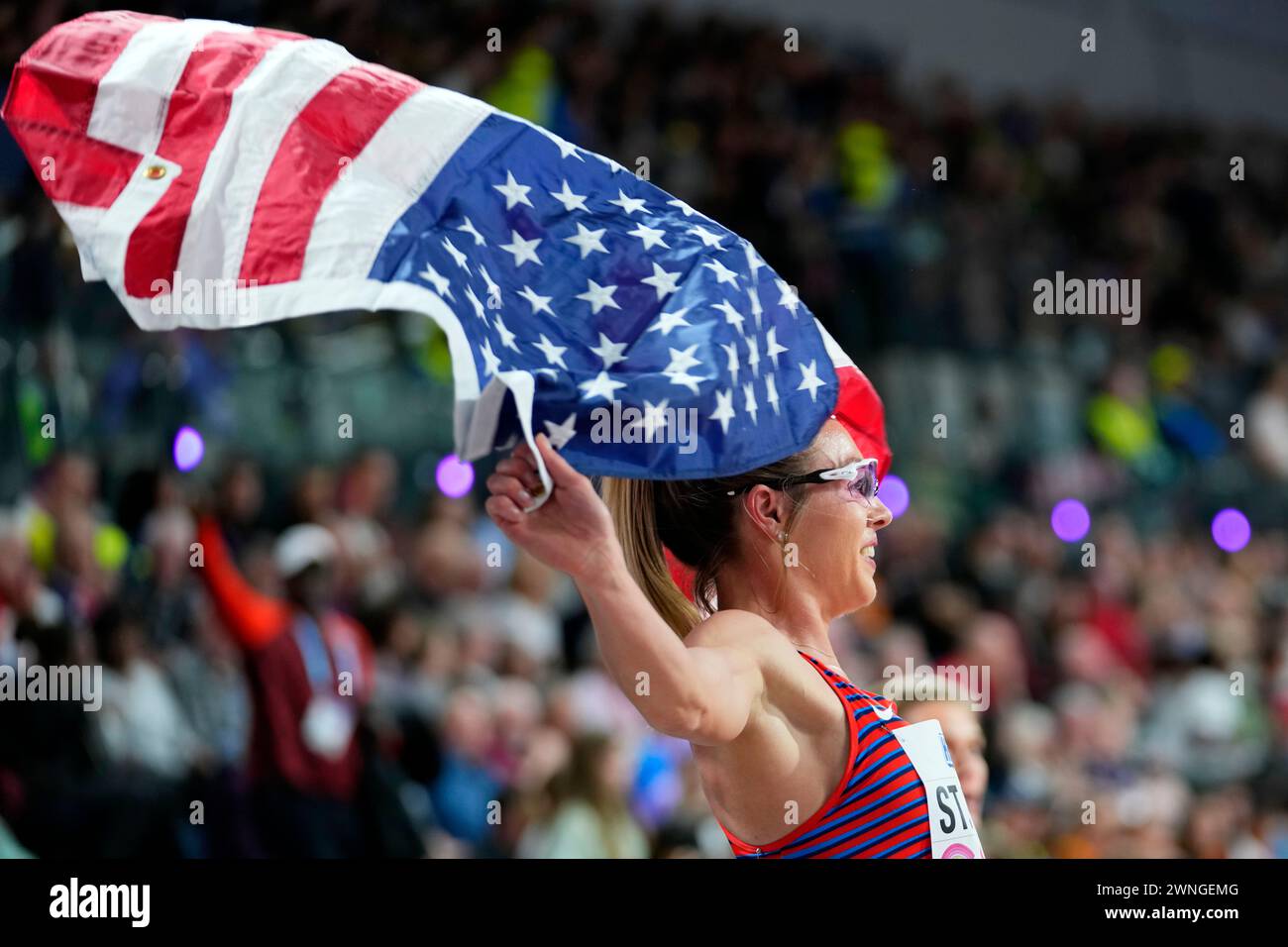 Elle St. Pierre, of the United States, celebrates after winning the(07)