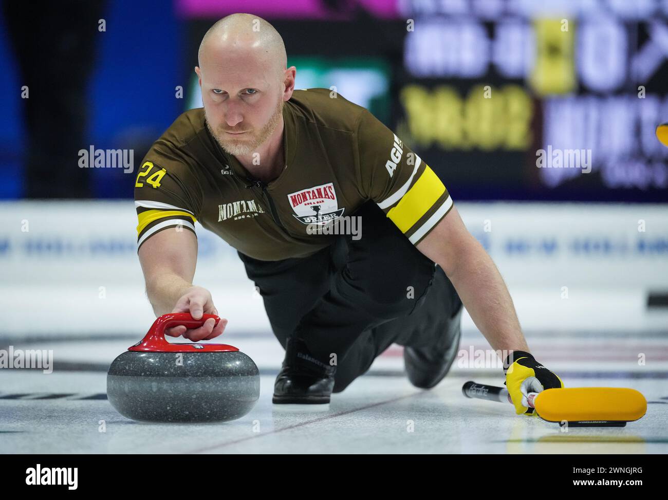 Regina, Canada. 02nd Mar, 2024. ManitobaCarruthers skip Brad Jacobs