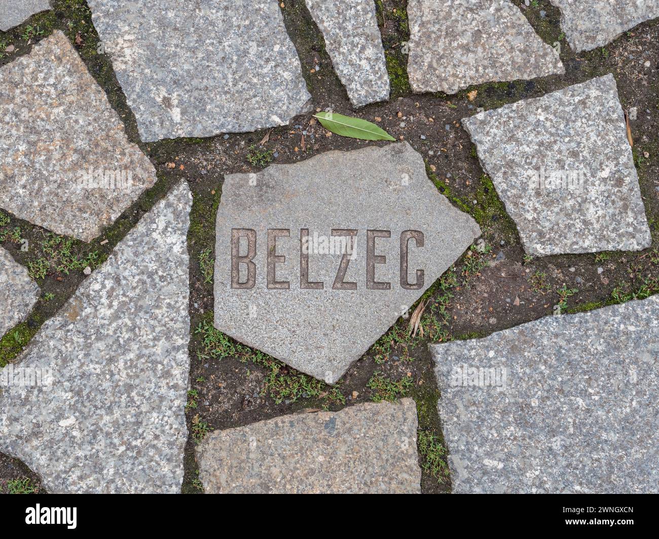 Paving memorial marker to Belzec, Memorial to the Sinti and Roma ...