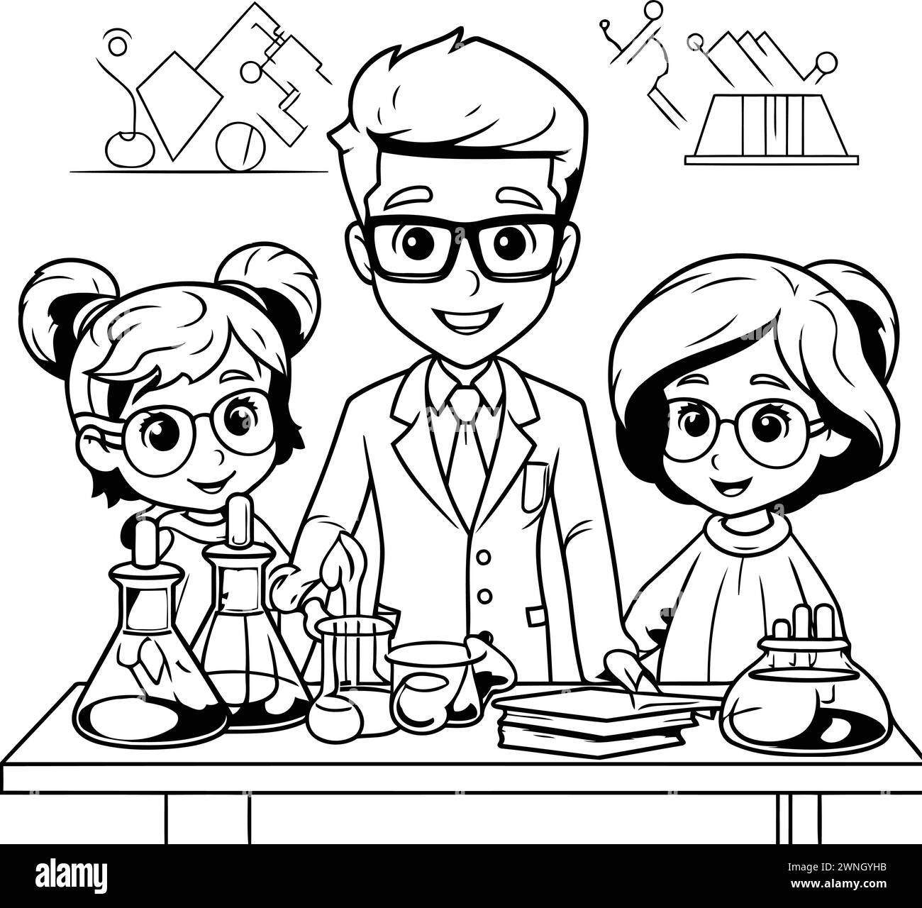 Classroom lab Black and White Stock Photos & Images - Alamy