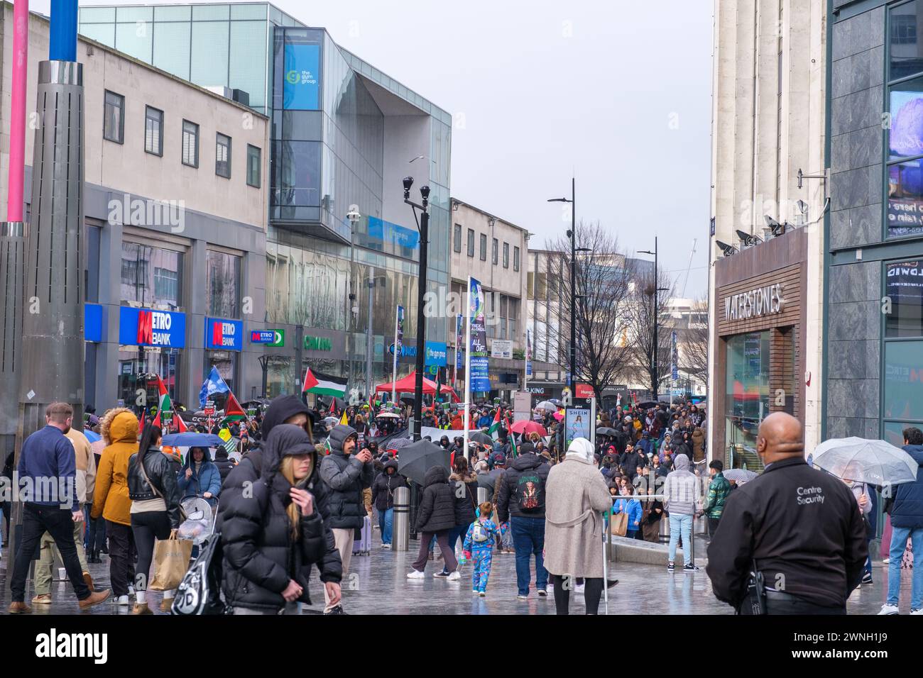Pro Palestine march, Birmingham, 02/03/24 Stock Photo - Alamy
