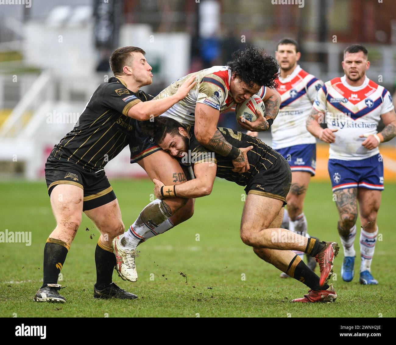 Wakefield England 2nd March 2024 Wakefield Trinity s Renouf Atoni Wakefield England 2nd March 2024 Wakefield Trinity s Renouf Atoni