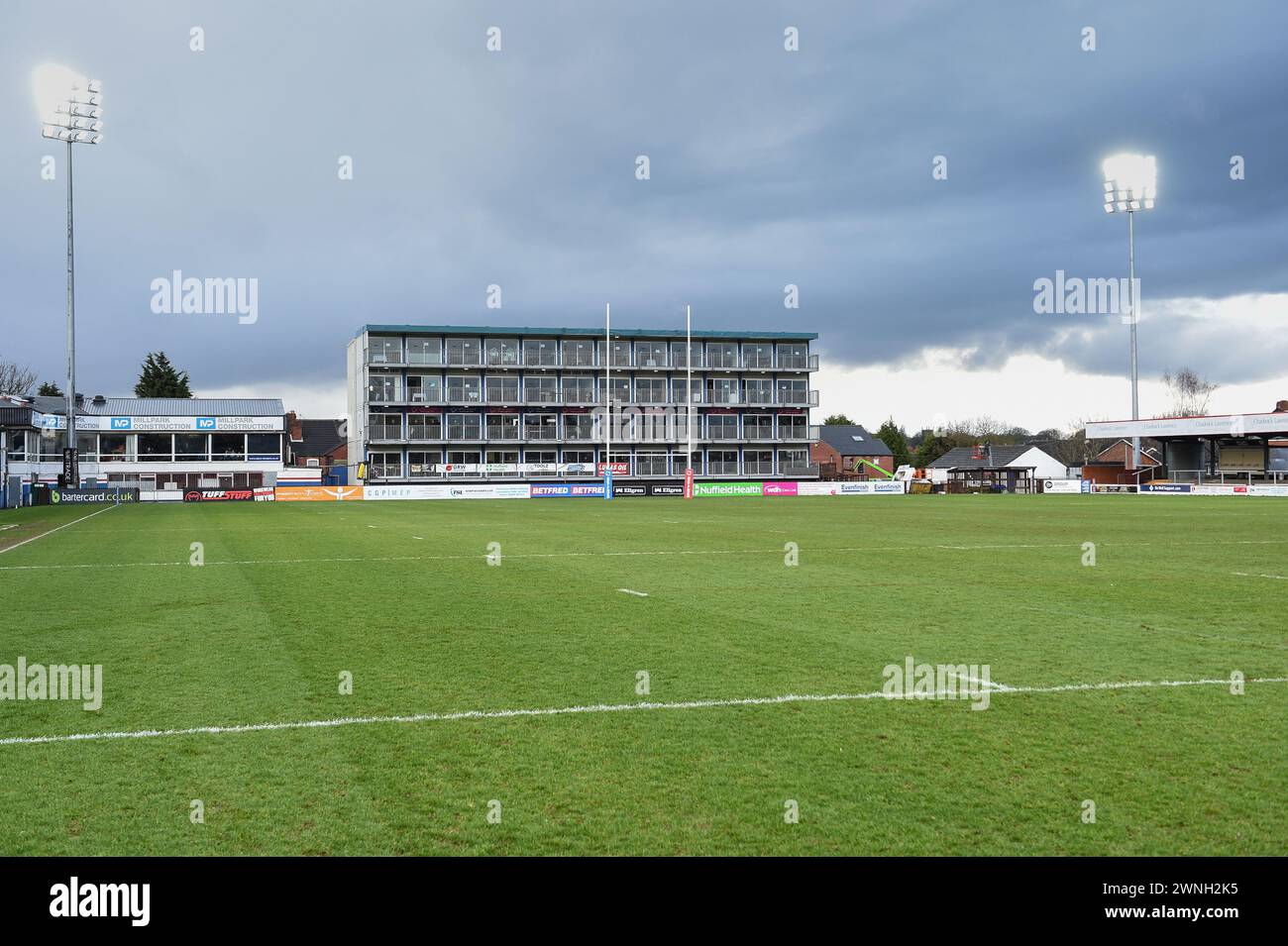 Wakefield, England - 2nd March 2024 -  General view. Rugby League 1895 Cup, Wakefield Trinity vs Barrow Raiders at DIY Kitchens Stadium, Wakefield, UK  Dean Williams Stock Photo