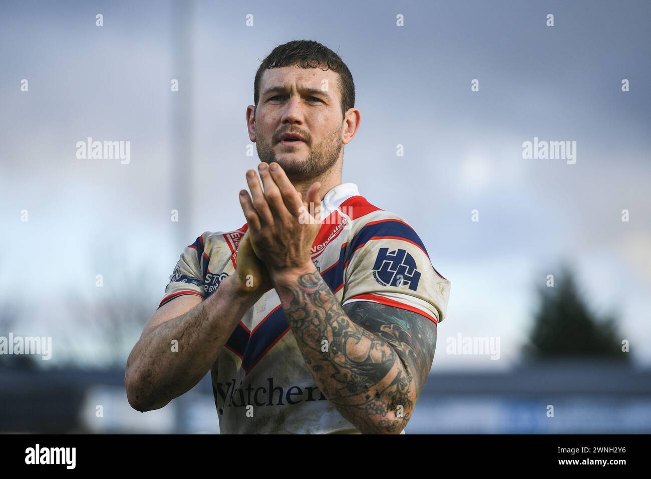 Wakefield, England - 2nd March 2024 -Wakefield Trinity's Jay Pitts.    Rugby League 1895 Cup, Wakefield Trinity vs Barrow Raiders at DIY Kitchens Stadium, Wakefield, UK  Dean Williams Stock Photo