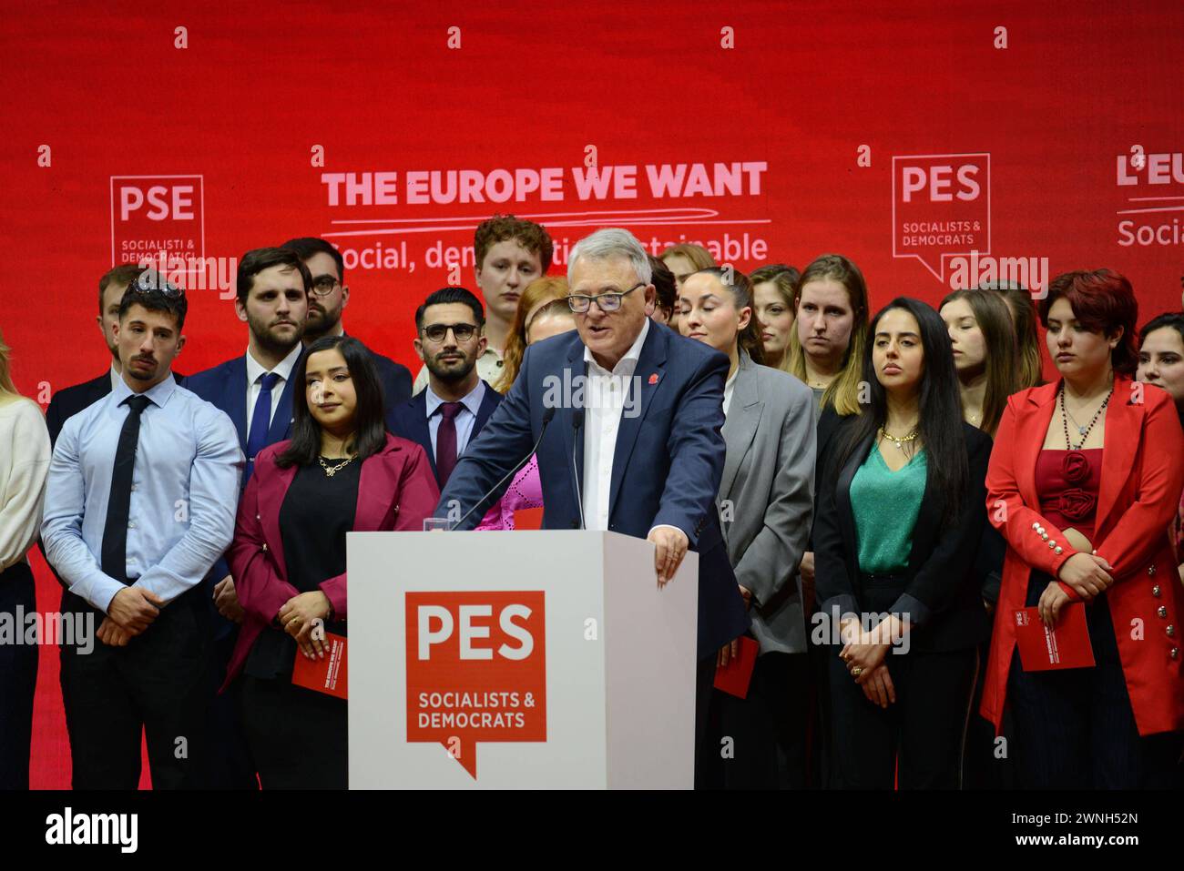 News In Rome News - 2024 PES Election Congress Nicolas Schmit during 2024 PES ...