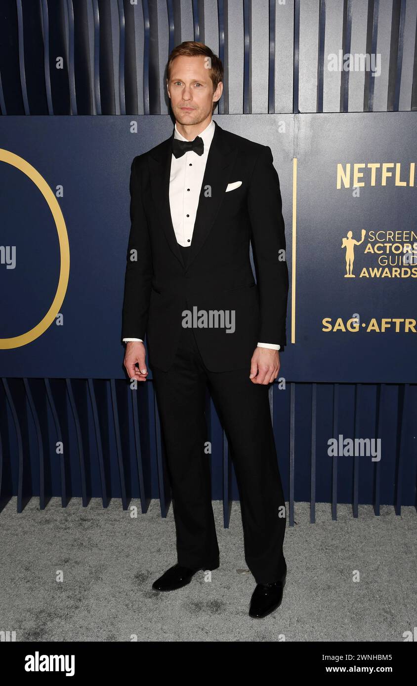LOS ANGELES, CALIFORNIA - FEBRUARY 24: Alexander Skarsgård attends the ...
