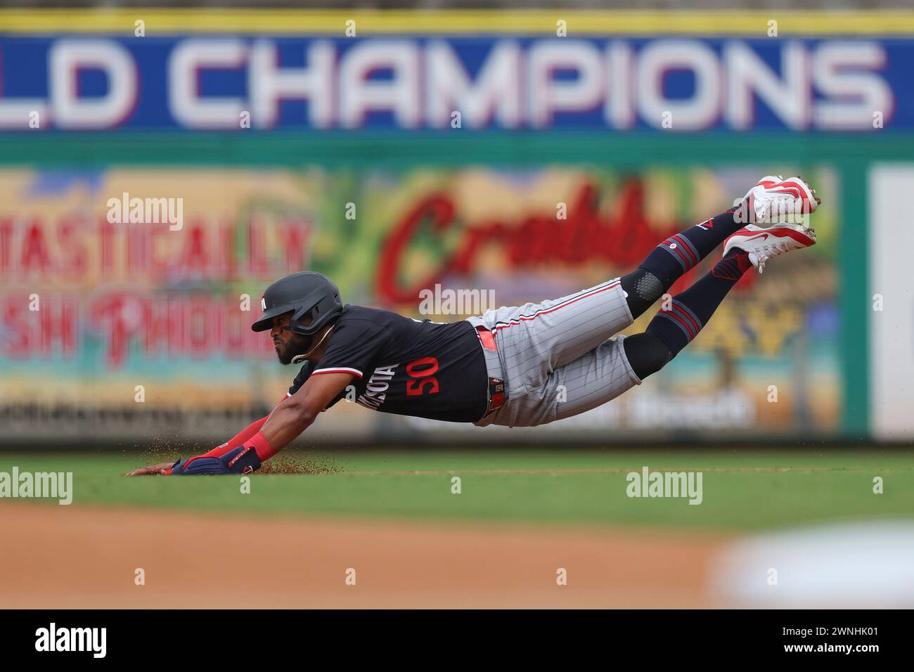 Clearwater, Florida, USA. 2nd Mar, 2025. Minnesota Twins shortstop