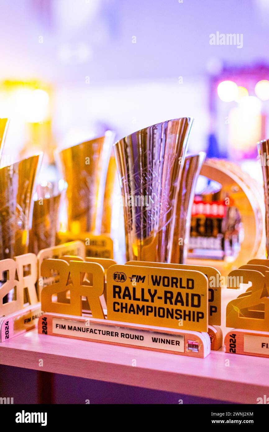Trophee during the Prize Giving Ceremony of the 2024 Abu Dhabi Desert