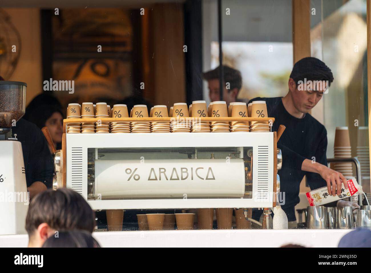 Arabica Coffee Shop A Famous Tourist Destination In Kyoto Arashiyama Arabica Coffee Shop A Famous Tourist Destination In Kyoto Arashiyama