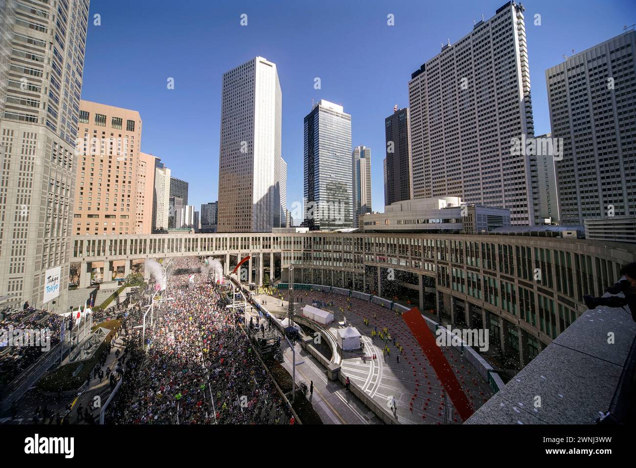 March 3, 2024, Tokyo, Tokyo, Japan Runners start at Tokyo Marathon