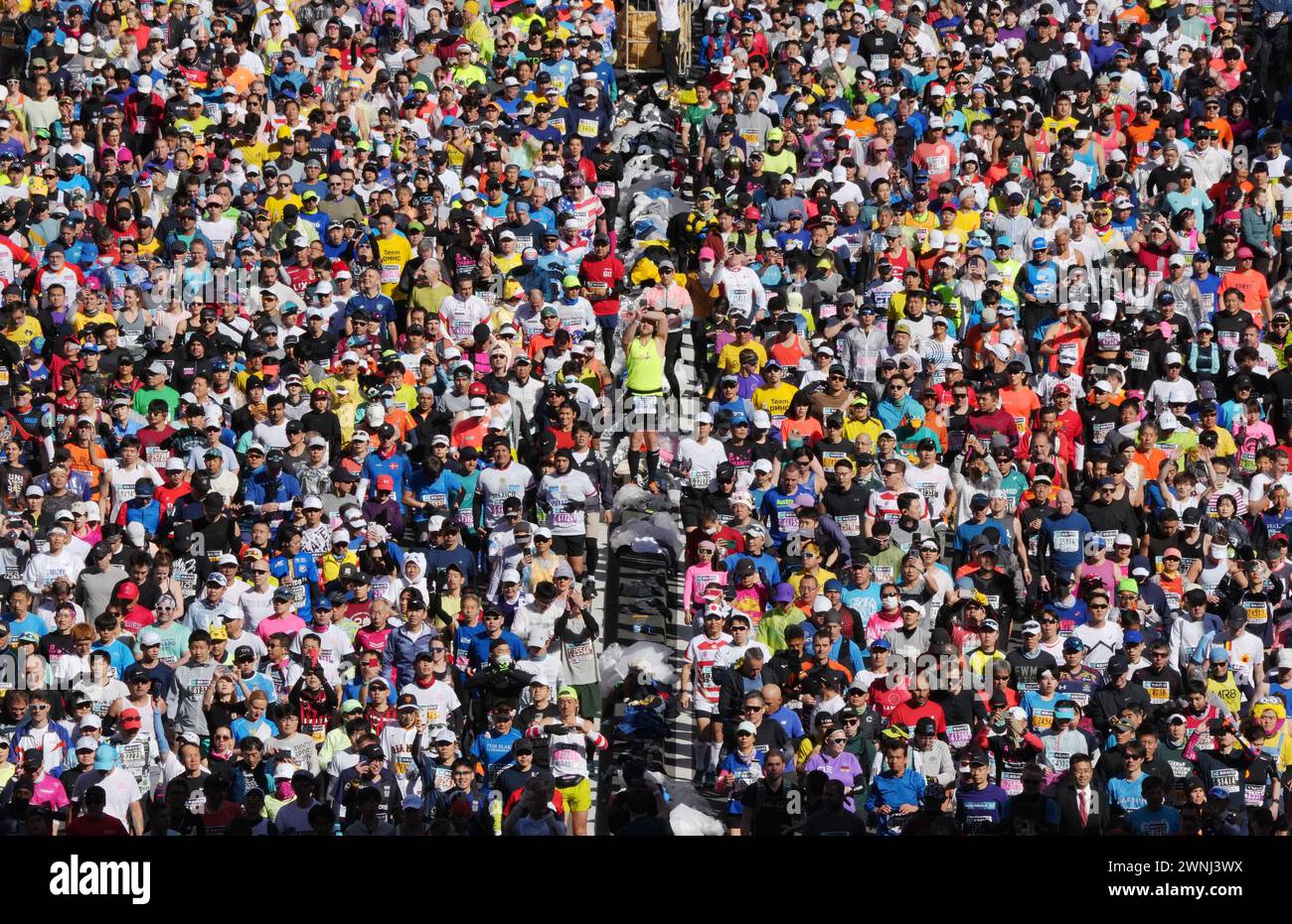 Tokyo, Tokyo, Japan. 3rd Mar, 2024. Runners start at Tokyo Marathon