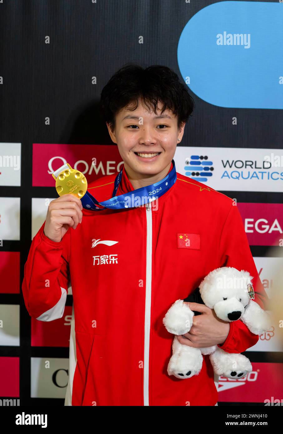 Montreal, Canada. 2nd Mar, 2024. Gold medalist Chen Yiwen of China