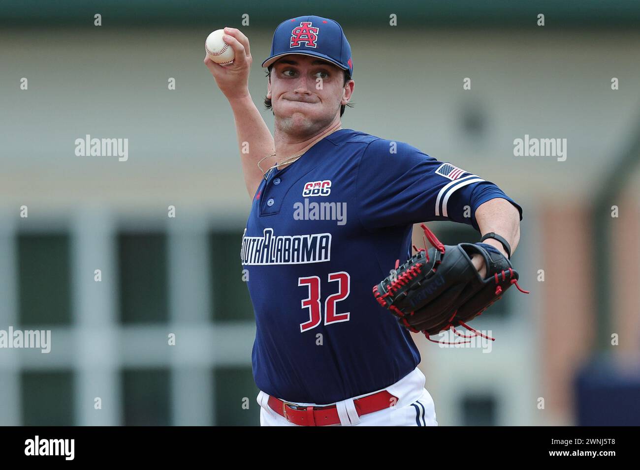 Mobile alabama usa 02nd mar 2024 south alabama pitcher carson