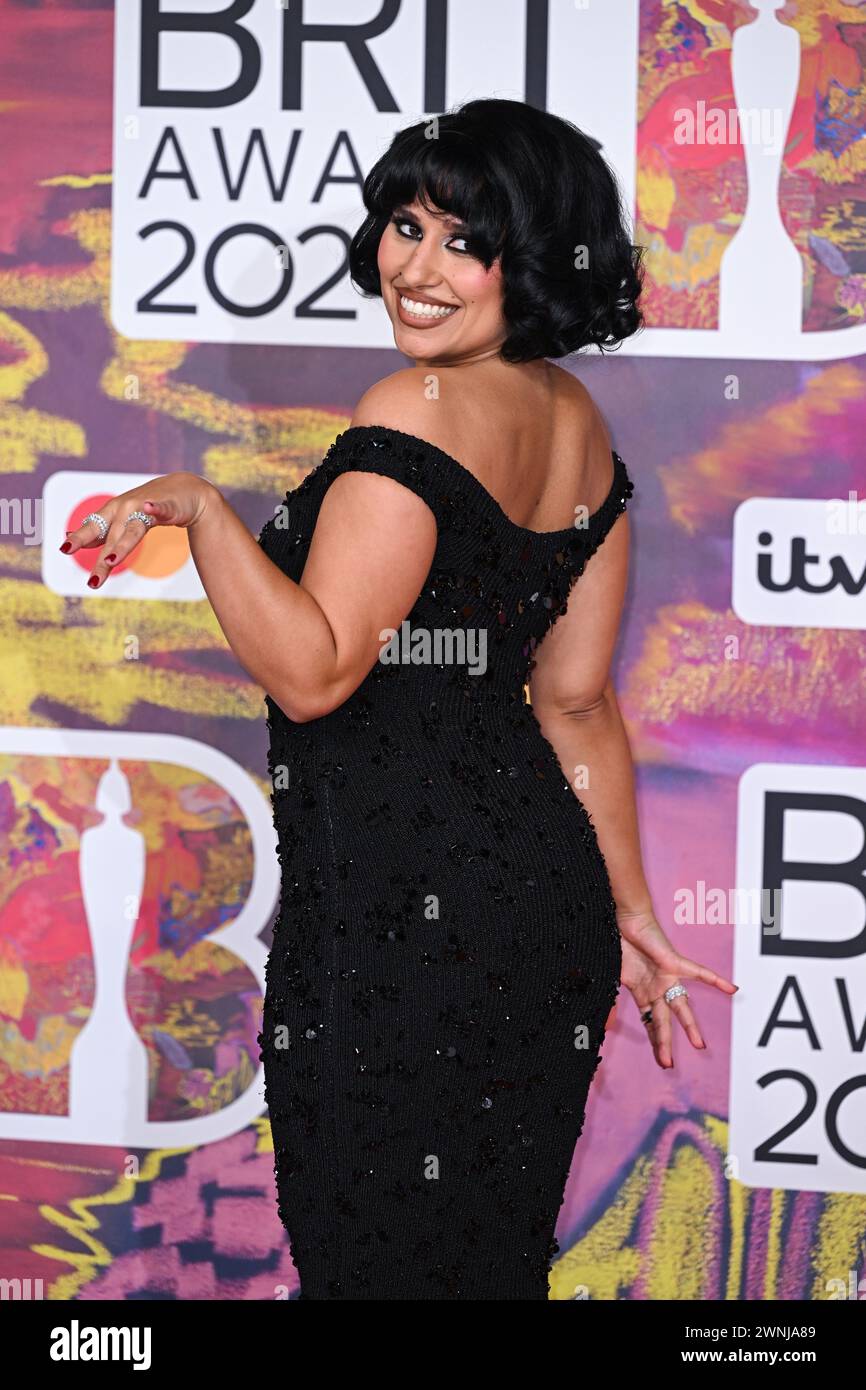 Raye Editorial Coverage London, UK. March 2nd, 2024. EDITORIAL USE ONLY Raye arriving at The ...