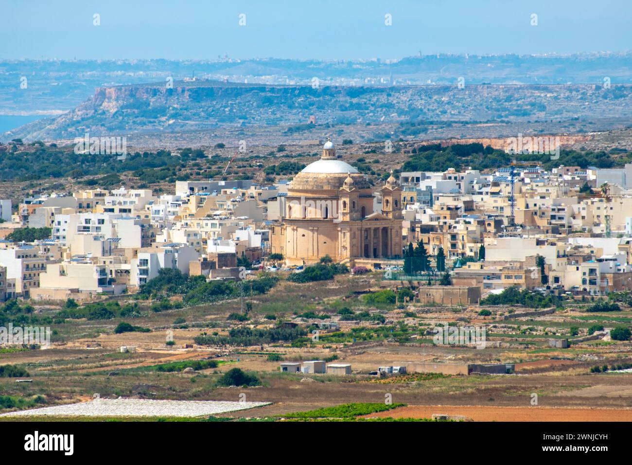 Parish Church of the Assumption of the Blessed Virgin Mary into Heaven - Malta Stock Photo