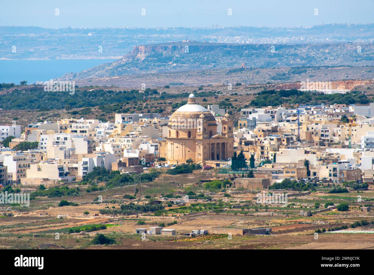 Parish Church of the Assumption of the Blessed Virgin Mary into Heaven - Malta Stock Photo