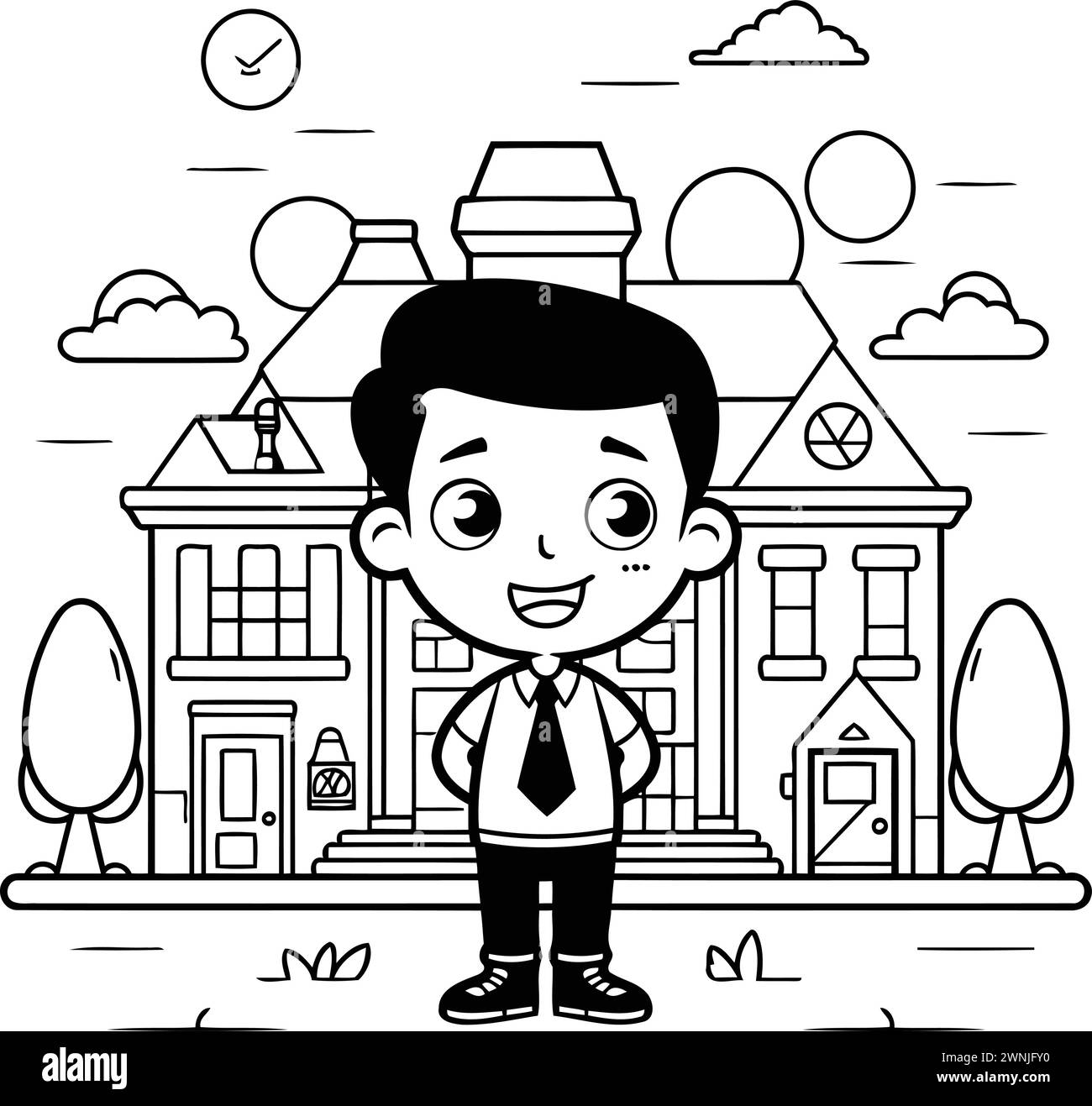 Businessman cartoon design. Man business management corporate job occupation and worker theme Vector illustration Stock Vector